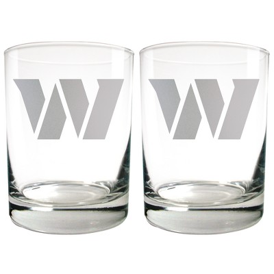 Nfl Washington Commanders The Vino Stemless 17oz Wine Glass - Clear : Target