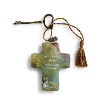 DEMDACO All Things are Possible Artful Cross 4 x 3 - Green