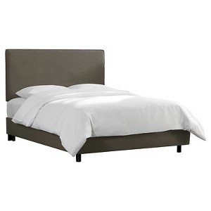 Austin Bed Linen Slate King - Skyline Furniture , Linen Grey
