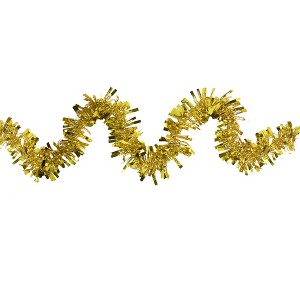 Northlight Boa Wide Cut Tinsel Commercial Christmas Garland - 50' x 3" - Gold - Unlit - 1 of 3