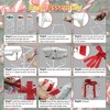NAYSAYE Party Decoration and Accessories Christmas Gift Box Set with Festive Holiday Charm for Home and Garden, Red and White, 5.9"*5.9"*7.48" - 4 of 4