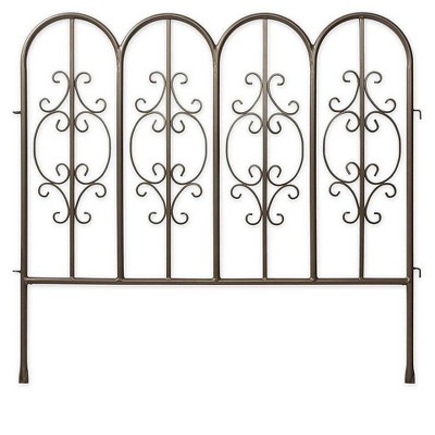 Montebello Iron Garden Fencing, Set of 4