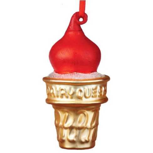 Department 56 Dairy Queen Cherry Dipped Cone Christmas Ornament 4045045 Target