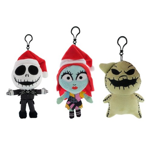 WondaPop Disney Nightmare Before Christmas: Jack, Sally and Oogie 6 Plush  Clip Figures, 3-Pack