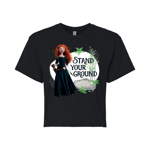 Women's - Disney - Merida Stand Your Ground Cropped Graphic T-Shirt - image 1 of 4