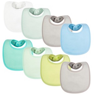 Tiny Twinkle Baby/Infant Waterproof and Absorbent Feeding Bibs (8-Pack) - 1 of 3