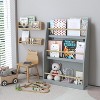 KWPZQEB Kids Bookshelf, 3 Tiers Book Shelf for Kids Rooms, Kids Bookcase Rack Wall for Bedroom, Study Living Room - 3 of 4