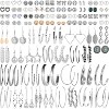 69 Pcs Gold Plated Jewelry Set for Women, Fashion Necklace Bracelet Earrings Costume Set - 3 of 4