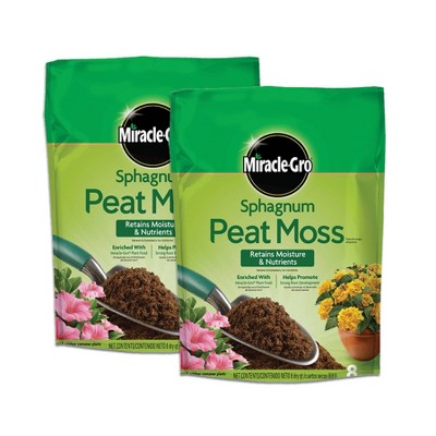 Miracle-Gro Sphagnum Peat Moss, 2pk