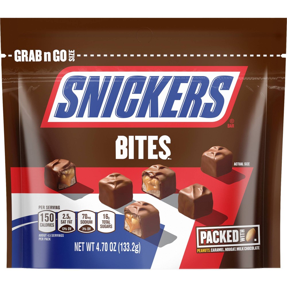 UPC 040000515197 product image for Snickers Bites Grab & Go Size Chocolate Candies - 4.7oz | upcitemdb.com