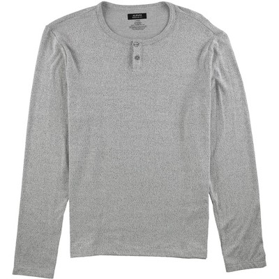 Alfani Mens Solid Henley Shirt