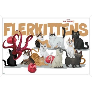 Trends International Marvel The Marvels - Flerkittens Framed Wall Poster Prints - 1 of 4