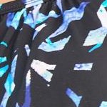 blue painterly leaves