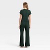 Women's Pointelle Short Sleeve Shirt and Pants Pajama Set - Auden™ - 2 of 3