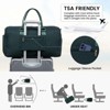 Travel Duffle Bag,Carry on Overnight Bag with Shoe Compartment,Weekender Bags for Women with Toiletry Bag - 4 of 4