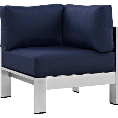 Modway Shore Outdoor Patio Aluminum Corner Sofa