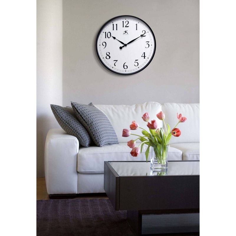 18" Silent Movement Wall Clock - Infinity Instruments, 6 of 8