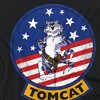Women's Top Gun Tomcat Sigil Loose T-Shirt Black - 2 of 4