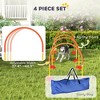 4 Piece Dog Agility Equipment w/ 4 Adjustable Width Doors, Carry Bag, Easy Assemble & Portable - 4 of 4