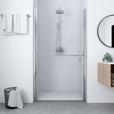 VidaXL Shower Door Tempered Glass 31.9 in.x76.8 in.