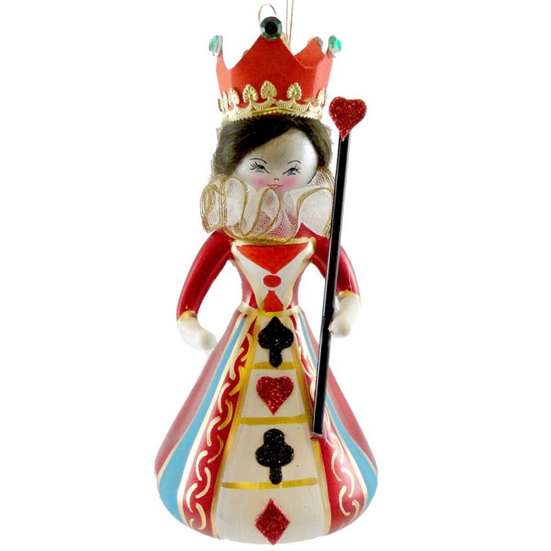 Italian Ornaments 5.5 Inch Queen Of Hearts. Ornament Storybook Tree Ornaments, 1 of 3