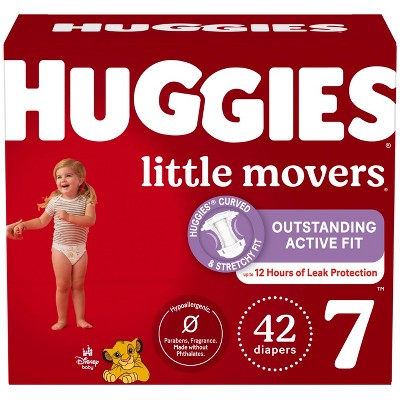 Huggies Little Movers Baby Disposable Diapers - Size 7 - 42ct