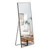 PAGED Rectangle Full Length Mirror,Leaning Floor Full Body Mirror with Solid Wood Frame,Suitable for Bedroom or Cloakroom - 2 of 4