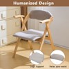 Karl Home 2Pcs Foldable Exhibition Chairs With Armrests - 3 of 4