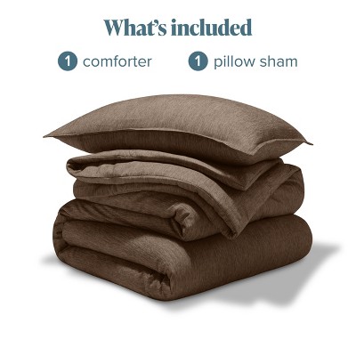 Heather Taupe Twin Down Alternative Microfiber Comforter Set
