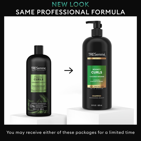 Tresemme Bouncy Curls Champú para Cabello Rizado - 28 fl oz: Hidratante, Desenredante, Contiene Vitamina B, Aromatizado 4