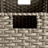 Handwoven Laundry Hamper, Synthetic Rattan Clothes Laundry Basket with Lid and Handles, Foldable, Removable Liner Bag - 3 of 4