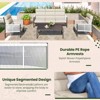 Cesicia 4-Piece Gray Patio Sofa Set With Side Table & Cushions for Relaxing in Your Backyard, Porch, Poolside - 3 of 4