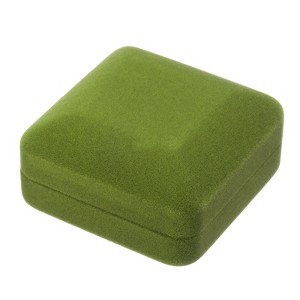 Unique Bargains Paper Velvet Cuboid Jewelry Box - 1 of 4