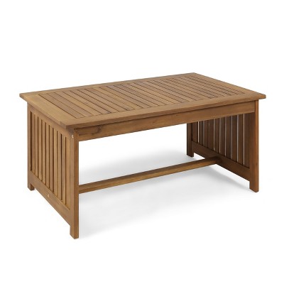 NicBex 40 Inch Rectangle Coffee Table,Acacia Wood Center Table for Living Room,Dining Room,Bedroom