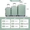 Kumasinova 8Pcs Hardshell Luggage Set,Lightweight ABS Suitcases with Travel Bag&4 Storage Set,Airline-Approved Spinner Suitcase,20/24/28" - 3 of 4
