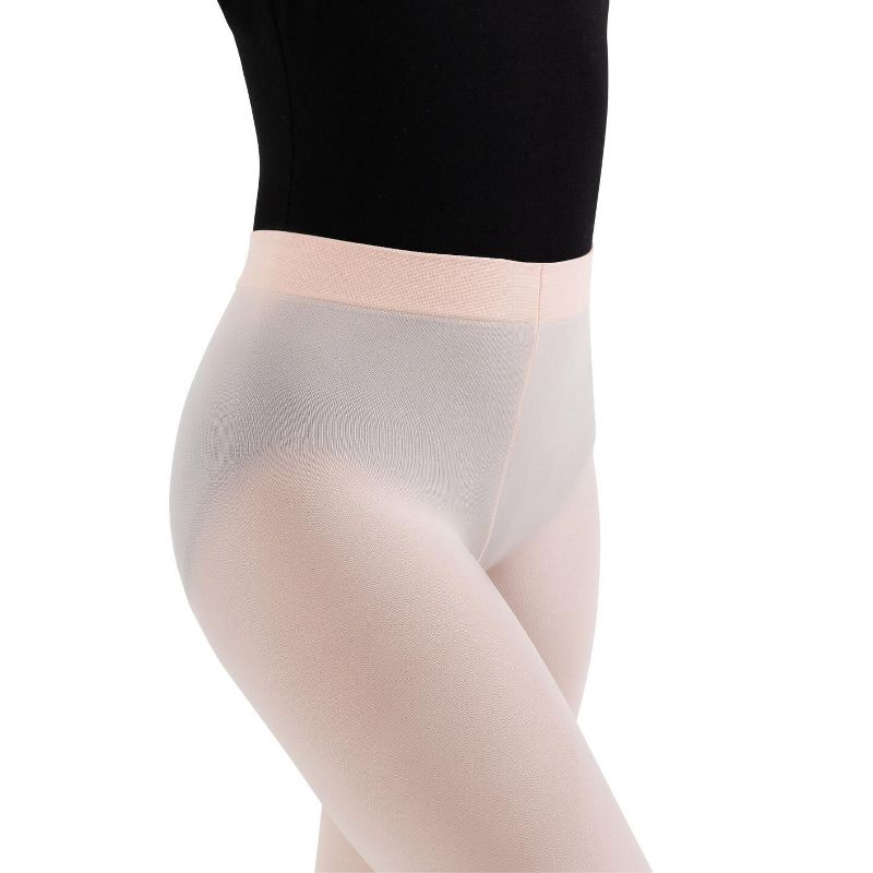 Capezio Footless Tight w Self Knit Waist Band - Girls & Toddler, 4 of 5