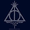 Men's Harry Potter Deathly Hallows Symbol Pull Over Hoodie - 2 of 4