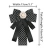 INSPIRE CHIC Women's Shirt Decoration Polka Dots Bow Ties Ribbon Brooch Pin 1 Pc - 2 of 4