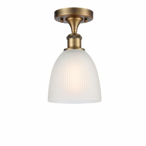 Castile - 1 Light Semi-Flush Mount In Industrial Style-11 Inches Tall and 6 Inches Wide - 1 of 1