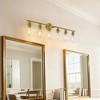 BAOURE Modern Vanity Light, Bathroom Light Fixtures for Expansive Bathrooms, Wall Lamp with Clear Glass for Mirror, Living Room - 3 of 4