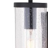 VAXCEL Morgan Park 1 Light Black Dusk to Dawn Contemporary Outdoor Wall Lantern Clear Glass - 4 of 4
