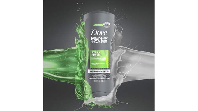 Dove Men+Care Extra Fresh Micro Moisture Cooling Body Wash - 18 fl oz, 2 of 12, play video