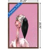 Trends International Snowtap - Flamingo Photobomb Framed Wall Poster Prints - 3 of 4