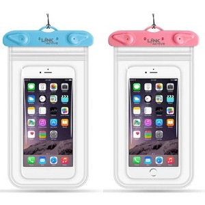 Link Waterproof Cell Phone Bag Up to 10.5" Underwater Dry Bag  IPX8  - 2 Pack - 1 of 4