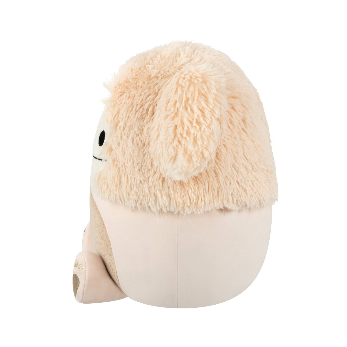 Детская мягкая игрушка Squishmallows 14" Cream Bigfoot with Tan Fuzzy Belly and Gold Sparkle Footprint Large Plush, цвет: Кремовый — фото 5