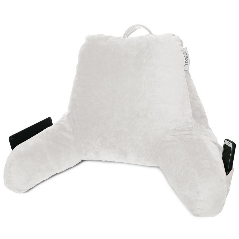 Nestl Memory Foam Reading Pillow, Reading & Bed Rest Pillow for Bed with Pockets, 2 of 8