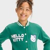 Girls' Hello Kitty Varsity Jacket - Green - 2 of 4