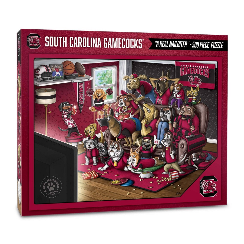 Photos - Jigsaw Puzzle / Mosaic NCAA South Carolina Gamecocks Purebred Fans 'A Real Nailbiter' Puzzle - 50