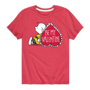 Boys' - Peanuts - Be My Valentine Short Sleeve Graphic T-Shirt - 1 of 4