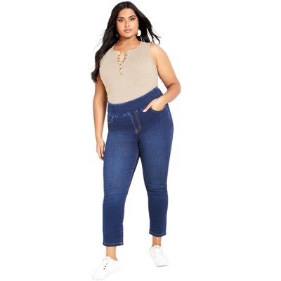 Avenue Women's Plus Size Jada Pull On Jean